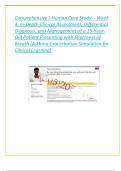 Comprehensive i-Human Case Study &ndash; Week  4&colon; In-Depth Clinical Assessment&comma; Differential  Diagnosis&comma; and Management of a 15-Year Old Patient Presenting with Shortness of  Breath &lpar;Asthma Exacerbation Simulation for  Clinical Learning&rpar; 