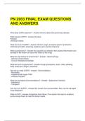 PN 2003 FINAL EXAM QUESTIONS AND ANSWERS 