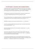 PY 201 Chapter 4 &vert; Questions with Complete Solutions