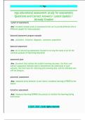 WGU Educational Assessment &ndash; Study Guide with Questions and Correct Answers &vert; Latest Update &vert; Verified and Already Graded
