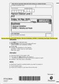 Pearson Edexcel Level 3 GCE Business Advanced Subsidiary PAPER 1&colon; Marketing and People  QP MAY 2025