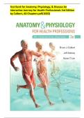 Test Bank for Anatomy&comma; Physiology&comma; & Disease&colon; An Interactive Journey for Health Professionals 3rd Edition by Colbert&comma; All Chapters 1-19 &lpar;Complete Download&rpar;&period; 485 Pages