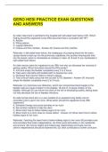 GERO HESI PRACTICE EXAN QUESTIONS AND ANSWERS 
