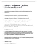 GGH3701 Assignment 1 Revision Questions and Answers