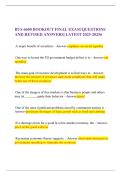 BUS 6600 BOOKOUT FINAL EXAM QUESTIONS AND REVISED ANSWERS&vert; LATEST 2025-20256