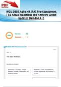 WGU D359 Agile HR &vert;PA&vert; Pre-Assessment &vert; 51 Actual Questions and Answers Latest Updated 2025&sol;2026 &lpar;Graded A&plus;&rpar;