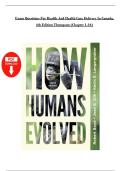 Exam Questions for How Humans Evolved &ndash; 10th Edition &lpar;Robert Boyd&comma; Joan B&period; Silk&comma; Kevin Langergraber&comma; 2023&rpar; &vert; Chapters 1&ndash;16 &vert; Verified Answers &vert; Instant Download PDF