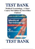 Medical Terminology&colon; A Short Course &ndash; Test Bank &lpar;9th Edition&comma; Davi-Ellen Chabner&rpar; &vert; Complete Study & Exam Guide 2025