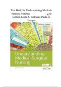 Test Bank for Davis Advantage for Understanding Medical-Surgical Nursing 7th Edition&comma; by  Linda S&period; Williams&comma; Paula D Hopper&vert; Complete Exam Prep & Study Guide 2025&ndash;2026