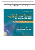 Exam Questions for Evidence-Based Practice in Nursing & Healthcare &ndash; 5th Edition &lpar;Melnyk 2023&rpar; &vert; Chapters 1&ndash;23 &vert; Verified Answers &vert; Instant Download PDF