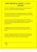 KPE 160 FINAL UOFT EXAM QUESTIONS AND ANSWERS 2025 