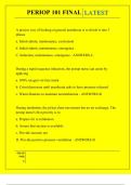 PERIOP 101 FINAL QUESTIONS AND ANSWERS 2025