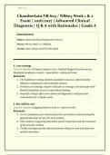 Chamberlain NR 603 &sol; NR603 Week 1 & 2 Exam &vert; 2026&sol;2027 &vert; Advanced Clinical Diagnosis &vert; Q & A with Rationales &vert; Grade A &vert; Verified Solutions