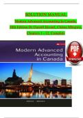 SOLUTION MANUAL   Modern Advanced Accounting In Canada&comma;  10th Edition By Darrell Herauf&comma; Chima Mbagwu&comma;  Chapters 1 - 12&comma; Complete