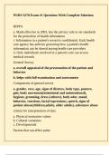 NURS 3270 Exam &num;1 Questions With Complete Solutions
