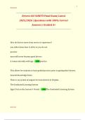 Drivers Ed VADETS Final Exam&vert; Latest  2025&sol;2026 &vert; Questions with 100&percnt; Correct  Answers &vert; Graded A&plus; 