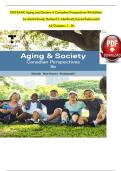 Aging and Society&colon; Canadian Perspectives &ndash; 9th Edition &vert; Test Bank &vert; Full Set of Exam Questions with Correct Answers by Novak&comma; Northcott&comma; and Kobayashi