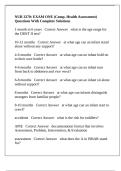 NUR 3270&colon; EXAM ONE &lpar;Comp&period; Health Assessment&rpar; Questions With Complete Solutions