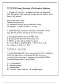 NURS 3270 Exam 2 Questions With Complete Solutions