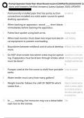 Pump Operator State Test Most Recent exam COMPLETE &lpar;2025&rpar; EXAM Quetions and Answers &lpar;Verified Answers&rpar; &lpar;Latest Update 2025&rpar; UPDATE&excl;&excl; 