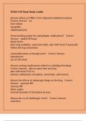 NURS 270 Final Study Guide