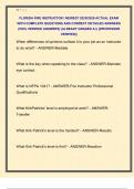 FLORIDA FIRE INSTRUCTOR I NEWEST 2025&sol;2026 ACTUAL EXAM  WITH COMPLETE QUESTIONS AND CORRECT DETAILED ANSWERS  &lpar;100&percnt; VERIFIED ANSWERS&rpar; &vert;ALREADY GRADED A&plus;&vert; &vert;&vert;PROFESSOR  VERIFIED&vert;&vert;