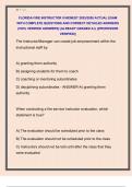 FLORIDA FIRE INSTRUCTOR II NEWEST 2025&sol;2026 ACTUAL EXAM  WITH COMPLETE QUESTIONS AND CORRECT DETAILED ANSWERS  &lpar;100&percnt; VERIFIED ANSWERS&rpar; &vert;ALREADY GRADED A&plus;&vert; &vert;&vert;PROFESSOR  VERIFIED&vert;&vert;