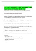 NJ Life Insurance Exam Questions And Answers Latest Update Graded A&plus;