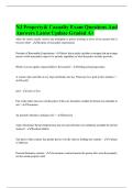 NJ Property& Casualty Exam Questions And Answers Latest Update Graded A&plus;