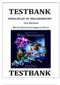 TEST BANK for Principles Of Biochemistry&comma; 5th Edition By Moran&comma; Horton&comma; Scrimgeour&comma; Perry All chapters &lbrack;2025&excl;&excl;&excl;&excl;&rsqb;
