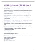 CSULB Josh Arnold&colon; HRM 360 Exam 2  Questions & Answers Solved 100&percnt; Correct&excl;&excl;