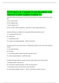NJ Property & Casualty Exam Questions And Answers Latest Update Graded A&plus;