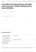 CLAS 150C1 Final EXAM Questions with 100&percnt; Correct Answers &vert; Verified &vert; Updated &lpar;Actual Exam&rpar; 20252026