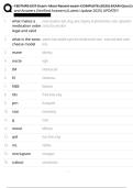 1807NRS EOT Exam Most Recent exam COMPLETE &lpar;2025&rpar; EXAM Questionand Answers &lpar;Verified Answers&rpar; &lpar;Latest Update 2025&rpar; UPDATE&excl;&excl; 
