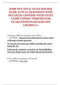 RNRF DCF FINAL EXAM 2025&sol;2026  BANK ACTUAL QUESTIONS WITH  DETAILED ANSWERS WITH STUDY  GUIDE EXPERT VERIFIED FOR  GUARANTEED PASS&sol;ALREADY  GRADED A&plus;