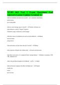 NURS 663 Test 1 Exam Questions And Answers Latest Update Graded A&plus;