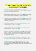 PTI Test 1 Exam UPDATED QUESTIONS  AND CORRECT ANSWERS