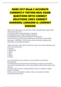 NURS 3517 Week 3 ACCURATE CURRENTLY TESTING REAL EXAM QUESTIONS WITH CORRECT SOLUTIONS &lpar;100&percnt; CORRECT ANSWERS&rpar; &vert;&vert;GRADED A&plus;&vert;NEWEST VERSION