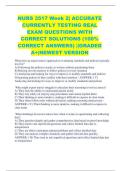NURS 3517 Week 2&vert; ACCURATE CURRENTLY TESTING REAL EXAM QUESTIONS WITH CORRECT SOLUTIONS &lpar;100&percnt; CORRECT ANSWERS&rpar; &vert;&vert;GRADED A&plus;&vert;NEWEST VERSION