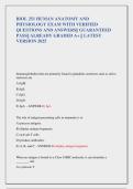 BIOL 251 HUMAN ANATOMY AND  PHYSIOLOGY EXAM WITH VERIFIED  QUESTIONS AND ANSWERS&vert;&vert; GUARANTEED  PASS&vert;&vert; ALREADY GRADED A&plus; &vert;&vert; LATEST  VERSION 2025