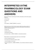 VTNE Pharmacology Exam &vert; Verified Questions & Correct Answers 2025 &vert; Complete Study Guide A&plus;