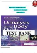 Test Bank for Urinalysis & Body Fluids&comma; 7th Edition &vert; Strasinger & Di Lorenzo &vert; Latest Update 2025&sol;2026 &vert; Verified Q&A