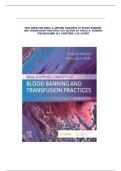 TEST BANK FOR BASIC & APPLIED CONCEPTS OF BLOOD AND TRANSFUSION PRACTICES 6TH EDITION BY PAULA R. HOWARD| 9780443118586| ALL CHAPTERS 1-16| LATEST