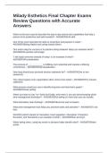 Milady Theory Final 100 Package Deal Questions with Correct Answers