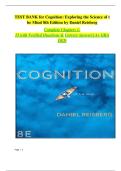 Cognition&colon; Exploring the Science of the Mind &lpar;7th Edition&comma; Daniel Reisberg&rpar; &ndash; Complete Test Bank with Answers