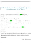 CSPR - Certified Specialist Payment Rep &lpar;HFMA&rpar; Questions  with Answers &lpar;100&percnt; Correct Answers&rpar;