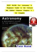 Test Bank For Astronomy A Beginners Guide to the Universe 7th edition by Chaisson