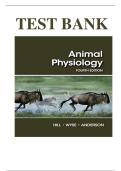 Test  Bank for Animal Physiology 4th Edition by Richard W&period; Hill &lpar;New Edition with All Chapters Covered&rpar; &lpar;Graded A&plus;&rpar;