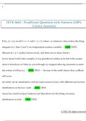 ISYE 6644 - FinalExam Questions with Answers &lpar;100&percnt;  Correct Answers&rpar; 