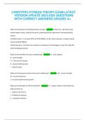 CANFITPRO FITNESS THEORY EXAM LATEST  VERSION UPDATE 2025-2026 QUESTIONS  WITH CORRECT ANSWERS GRADED A&plus; 
